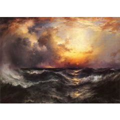 Sunset in Mid-Ocean Painting Reproduction