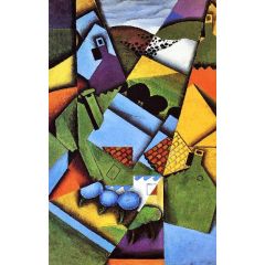 Landscape with Houses at Ceret Painting Reproduction