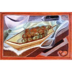 The Bunch of Grapes Painting Reproduction