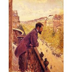 The Man on the Balcony Painting Reproduction