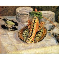 Still Life with Crayfish Painting Reproduction
