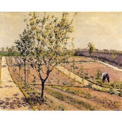 Kitchen Garden, Petit Gennevilliers Painting Reproduction
