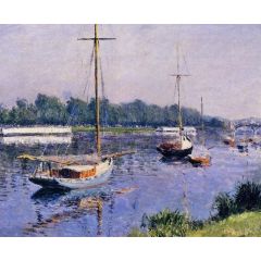 The Basin at Argenteuil Painting Reproduction
