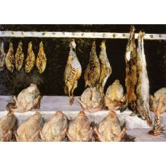 Display of Chickens and Game Birds Painting Reproduction