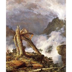 Storm in the Mountains Painting Reproduction