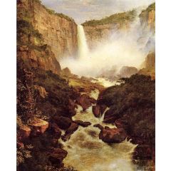 Tequendama Falls, near Bogota, New Granada Painting Reproduction