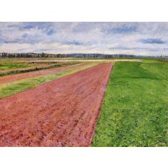 Landscape, Study in Yellow and Rose Painting Reproduction