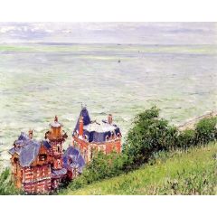 Villas at Trouville Painting Reproduction