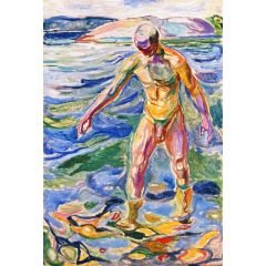 Bathing Man Painting Reproduction