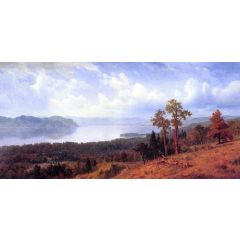 View of the Hudson Looking Across the Tappan Zee Towards Hook Mountain Painting Reproduction