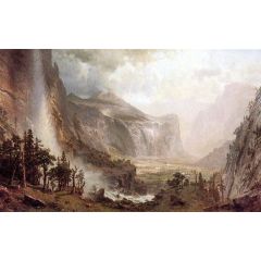 The Domes of Yosemite Painting Reproduction