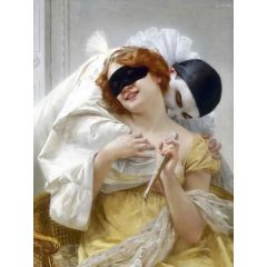 Pierrot’s embrace Painting Reproduction