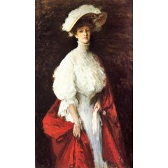 Portrait of Miss Frances Vonlohr Earle Painting Reproduction
