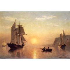 Sunset Calm in the Bay of Fundy Painting Reproduction