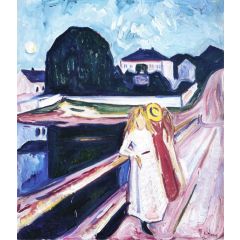 The Girls on the Bridge Painting Reproduction