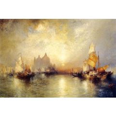 Entrance to the Grand Canal, Venice Painting Reproduction