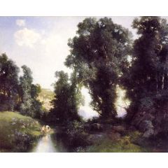The Bathing Hole, Cuernavaca, Mexico Painting Reproduction