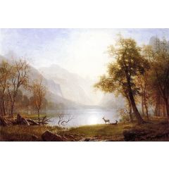 Valley in Kings Canyon Painting Reproduction