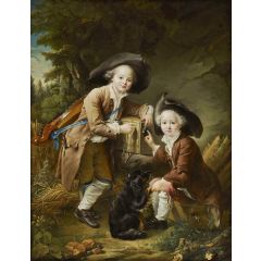 The Comte and Chevalier de Choiseul as Savoyards Painting Reproduction