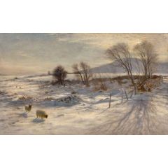 When snow the pasture sheets Painting Reproduction