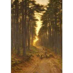 Now Came Still Evening On Painting Reproduction