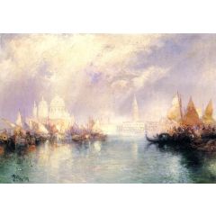 The Church of Santa Maria della Salute, Venice Painting Reproduction