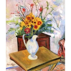Yellow Daisies Painting Reproduction