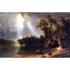 Passing Storm over the Sierra Nevada Painting Reproduction