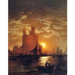 Moonlit Scene Painting Reproduction