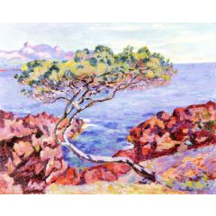 The Red Rocks at Agay Painting Reproduction