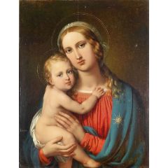 Madonna with Child Painting Reproduction