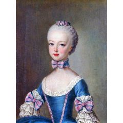 Portrait of Archduchess Maria Antonia of Austria at the age of seven years Painting Reproduction