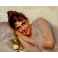 A Florentine Beauty Painting Reproduction