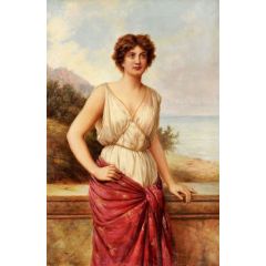 Portrait of a Roman Beauty Painting Reproduction