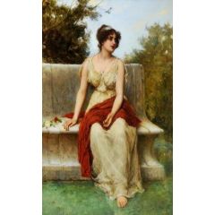 Woman Painting Reproduction