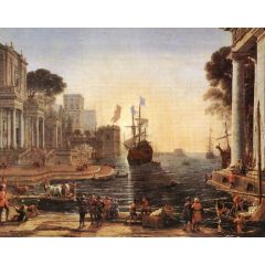 Ulysses Returns Chryseis to her Father Painting Reproduction