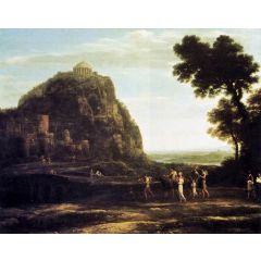 View of Delphi Painting Reproduction