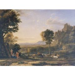 Pastoral Landscape 1645 Painting Reproduction
