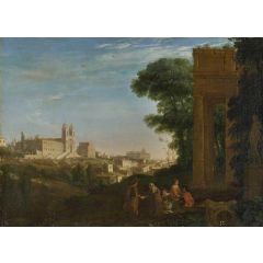 A View in Rome Painting Reproduction
