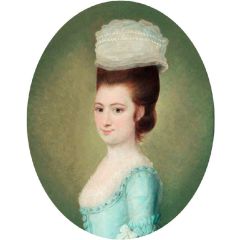 Portrait of a Young Woman Painting Reproduction