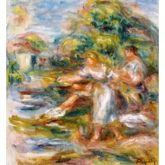 Line Fisherwomen Painting Reproduction