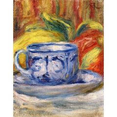 Cup and Fruit Painting Reproduction