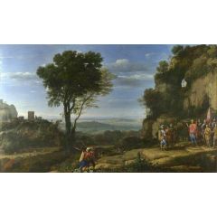 Landscape with David at the Cave of Adullam Painting Reproduction