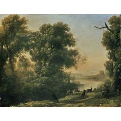 Landscape with a Goatherd Painting Reproduction