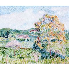 The Large Walnut Tree at Eragny, Autumn Painting Reproduction