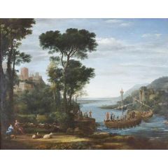 The Arrival of Aeneas at Pallanteum Painting Reproduction