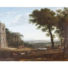 The Father of Psyche Sacrificing at the Temple of Apollo Painting Reproduction
