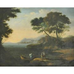 Embarkation of Carlo and Ubaldo in Pursuit of Rinaldo Painting Reproduction