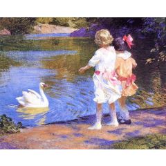 The Swan Painting Reproduction