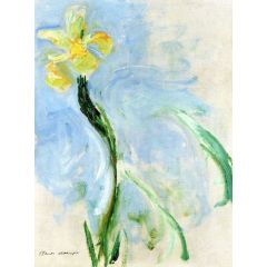 Yellow Iris Painting Reproduction